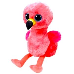 👀4/$25 Ty Beanie Boo Gilda Pink Flamingo, Multicolour